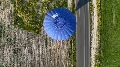 Hot Air Balloons Fly Over the Mountainous Landscape of Cappadocia Turkey