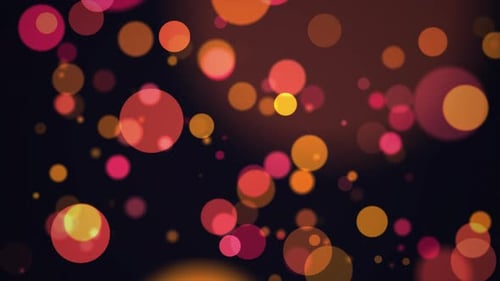 Dynamic Bokeh Light Particles Festive Background