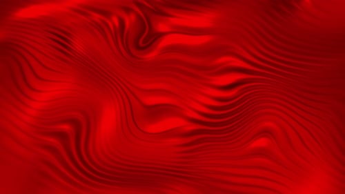 Abstract Red Fluid Waves Seamless Loop Motion Background