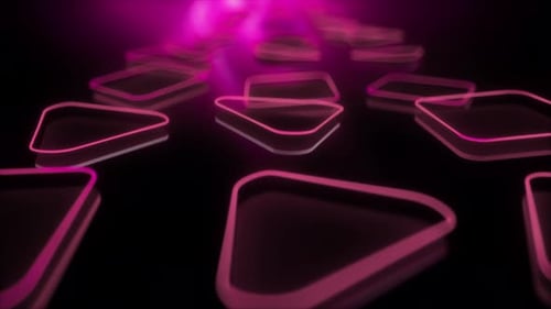 Abstract Neon Shapes Loop