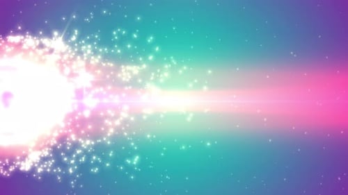 Sparkling Light Particles and Lens Flare Transition