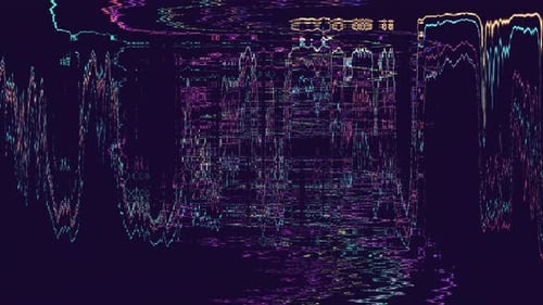 Glitch Datamoshing Abstract Background