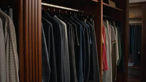 Assorted Shirts and Jackets for Sale in Mens Clothing Store
