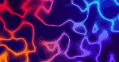 Vibrant Fluid Organic Shapes Morphing Background