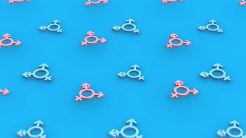 Animated Gender Identity Diversity Symbols Loop