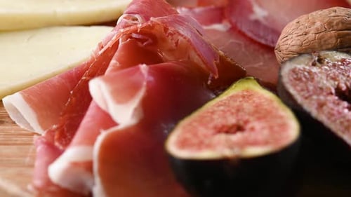 Charcuterie Board with Cheese, Meats, and Figs