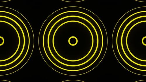 Gelber abstrakter Hintergrund mit lockigem Muster Vj Loop-Animation in HD