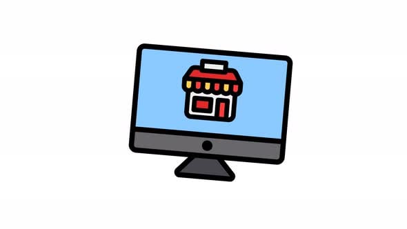 Online Store Icon Animation, Motion Graphics Incluyendo: animado y ...