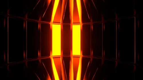 Orange And White Circular Stroboscope Background Vj Loop In HD