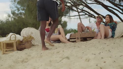 Australian Beach Picnic with Friends