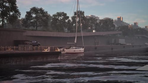 Boot, das auf dem Wasser schwimmt