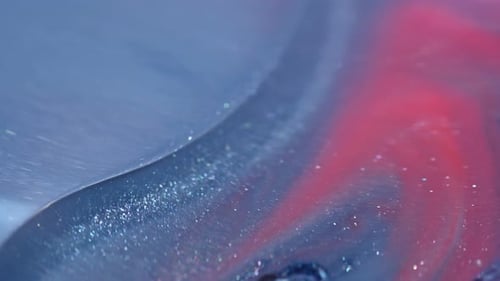 Abstract Liquids Swirling in Mesmerizing Pattern