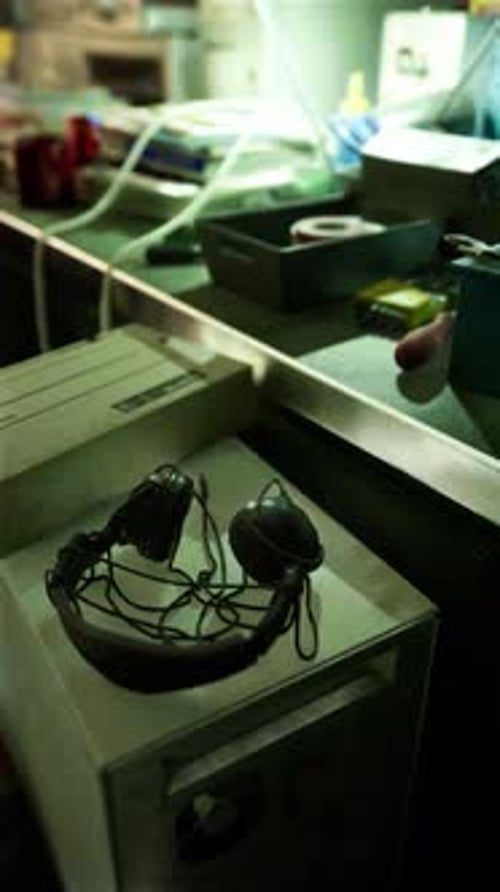 Blurry Shot of Various Electronics