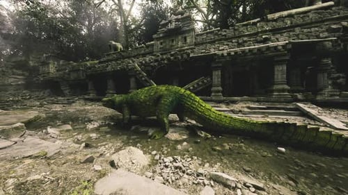 Exploring Wet Ruins with Reflections and Primal Creatures Present