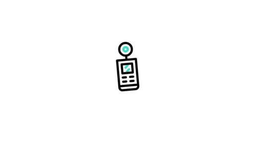 Minimalist Light Meter Icon Animation for Photography Concepts