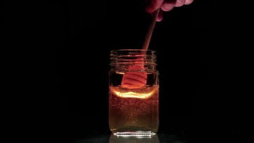 Slow Motion Honey Comb Drip