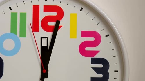 Kids Clocks on White Background
