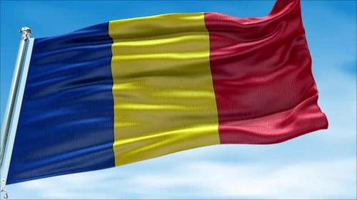 Realistic National Flag Waving Animation