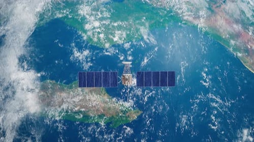 Exploring Earth From Space Station In Orbit Around Our Planet