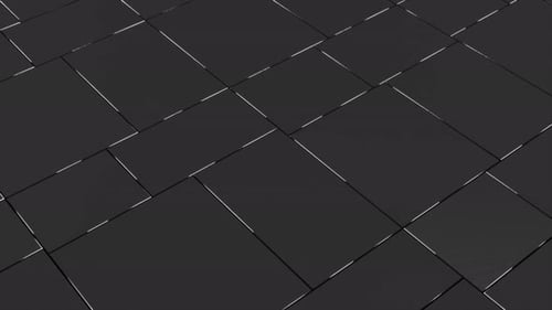 Abstract Background with Black Moving Cubic Surface