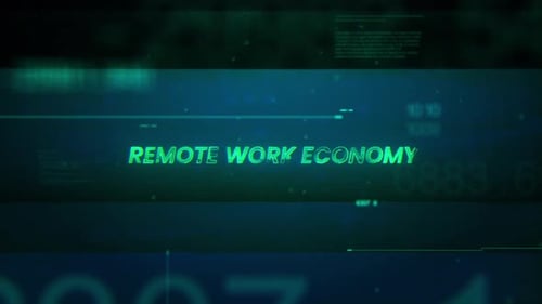 Digital Glitch Text Reveal Opener