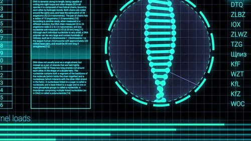 Futuristische Oberfläche zeigt Daten an