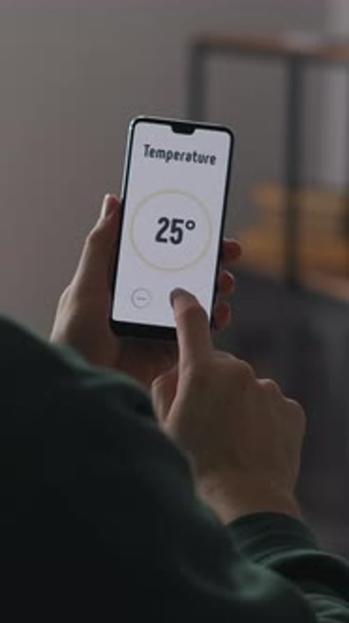 Smart Home App Controls Smartphone