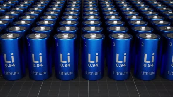 Lithium-Ion Battery Cells Grid Seamless Loop Background, Backgrounds ...