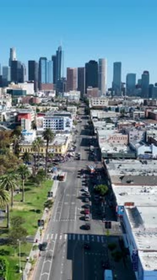 Downtown Los Angeles at Los Angeles in California United States.