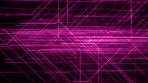 Futuristische Technologie Neon-Leiterplatte-Animationsvideo, Leiterplatte, Neon, leuchtende Linien, Loop, Anim