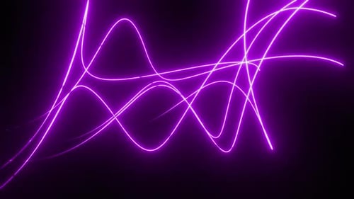 Яркий оранжевый неоновый геометрический туннель, создающий футуристический световой путь