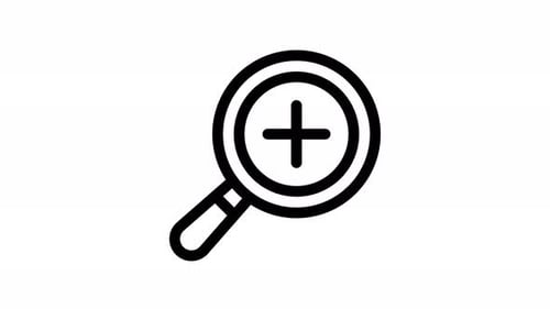 Animated Zoom In Magnifying Glass Icon