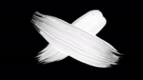 Paint Brush Strokes. Cross Out Strokes