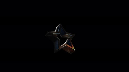 3D Glass Star