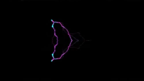 Dynamic Neon Energy Electrical Discharge Animation