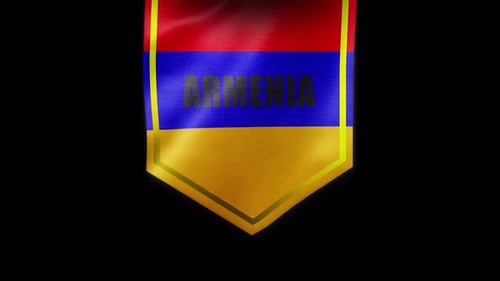 bannière du drapeau de l'Arménie