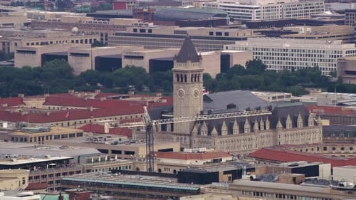 Aerial View of Washington Dc Landmark