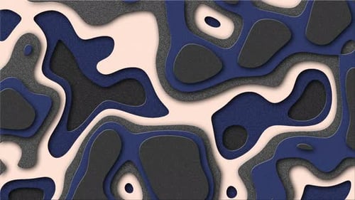 Carte de contour topographique fractale à contour animé abstrait.