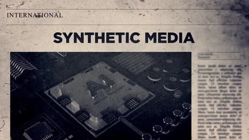 Retro Grunge Glitch Newspaper Title Reveal