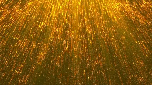 Golden Light Streaks Falling Sparkle Background Animation