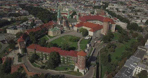 Krakow touristic place castle church Poland