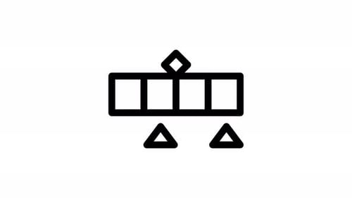 Minimalist Animated Process Flow Icon