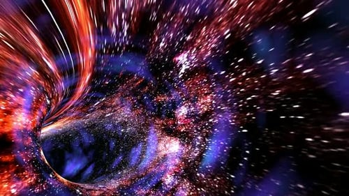 Dynamic Colorful Hyperspace Tunnel Journey Background