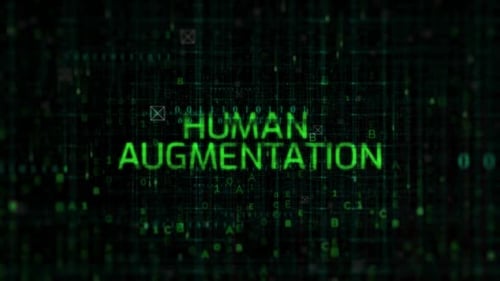 Futuristic Digital Grid Animated Text Reveal