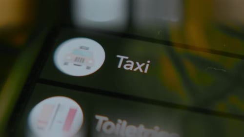 Categoria de táxi no aplicativo Money Manager para rastrear despesas e orçamento