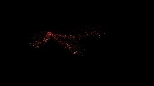 Fiery Particle Element Transition Reveal