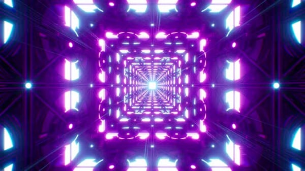 Vibrant Neon Audio Spectrum Music Visualizer Background Loop ...