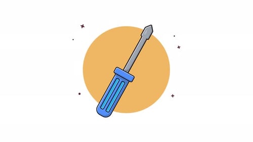 4K-Animationsvideo für Schraubenzieher
