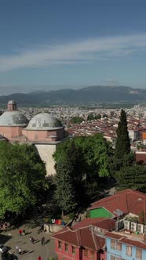 Aerial Of Bursa Green Tomb