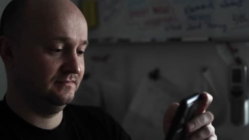 Creative Journaling: Man Working from Home Office